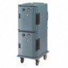 Chariot isotherme avec portes chauffantes Cambro Ultra Camcart UPCH800 bleu ardoise CJ632 Cambro