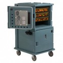 Chariot isotherme avec portes chauffantes Cambro Ultra Camcart UPCH1600 bleu ardoise CJ633 Cambro