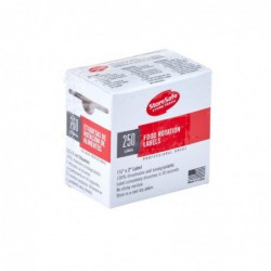 Petites étiquettes de rotation des aliments biodégradables Cambro Storesafe 24 rouleaux de 250 CJ635 Cambro