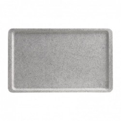 Plateau lisse en polyester Versa Cambro 530 x 325mm granit CJ638 Cambro
