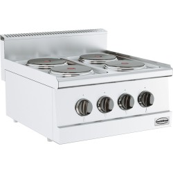 BASE 600 CUISINIÈRE AVEC PLAQUE ÉLECTRIQUE 4 PLAQUES 7178.0020 COMBISTEEL