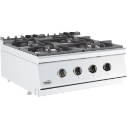 BASE 700 CUISINIERE A GAZ 4 BRULEURS 7178.0205 COMBISTEEL