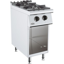 BASE 700 CUISINIERE A GAZ 2 BRULEURS 7178.0400 COMBISTEEL