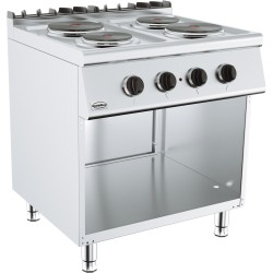 BASE 700 CUISINIERE ÉL. 4 PLAQUES 7178.0430 COMBISTEEL