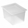 Bac en polypropylène translucide Cambro GN 1/2 profondeur 200mm CJ657 Cambro