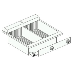 FRITEUSE ÉL. 2X10 L 7266.0075 COMBISTEEL