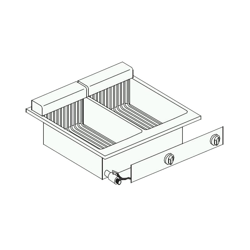 FRITEUSE ÉL. 2X10 L 7266.0075 COMBISTEEL FRITEUSE ÉL. 2X10 L 7266.0075 COMBISTEEL