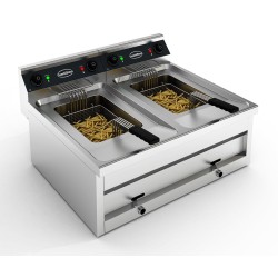 FRITEUSE POSABLE ÉLECTRIQUE 2X12L 2X6KW 7455.0940 COMBISTEEL