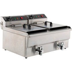 FRITEUSE POSABLE ELECTRIQUE 2X8 L 7455.1005 COMBISTEEL