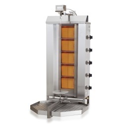 GRILL DE GAZ MOTEUR AU-DESSUS 5 ZONES DE CHAUFFAGE 7049.0015 GYROS