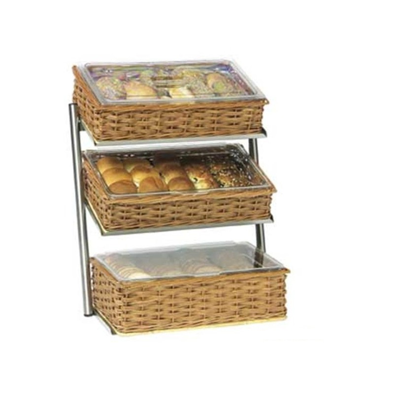 CORBEILLE À PAIN ÉTAGÈRE 3 HAUT MODÈLE LARGE INCL. PANIERS 7013.2300 COMBISTEEL CORBEILLE À PAIN ÉTAGÈRE 3 HAUT MODÈLE LARGE INCL. PANIERS 7013.2300 COMBISTEEL