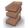 CORBEILLE À PAIN ÉTAGÈRE 3 HAUT MODÈLE ETRIER  INCL. PANIERS 7013.2305 COMBISTEEL