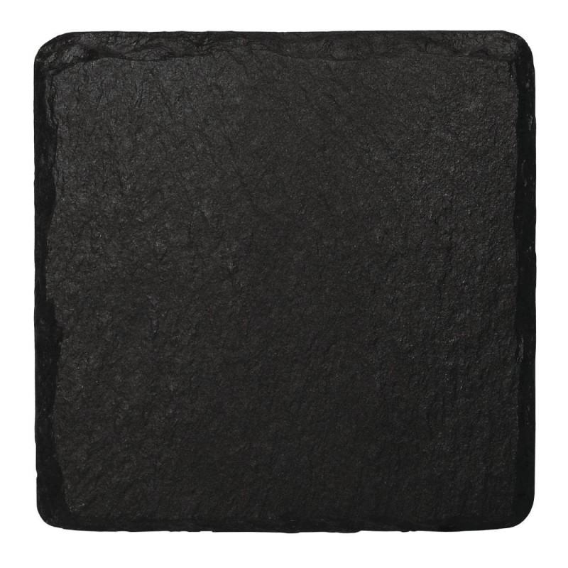 Plat de présentation en ardoise naturelle Olympia 130x130mm (Lot de 4) CK409 Olympia Plat de présentation en ardoise naturelle Olympia 130x130mm (Lot de 4) CK409 Olympia