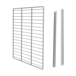 GRILLE AVEC SUPPORTS 2/1GN 2 PORTES MONOBLOCK 7489.0514 COMBISTEEL