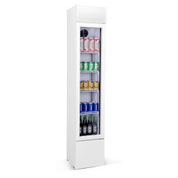 RÉFRIGÉRATEUR PORTE EN VERRE ÉTROIT 7455.1385 COMBISTEEL
