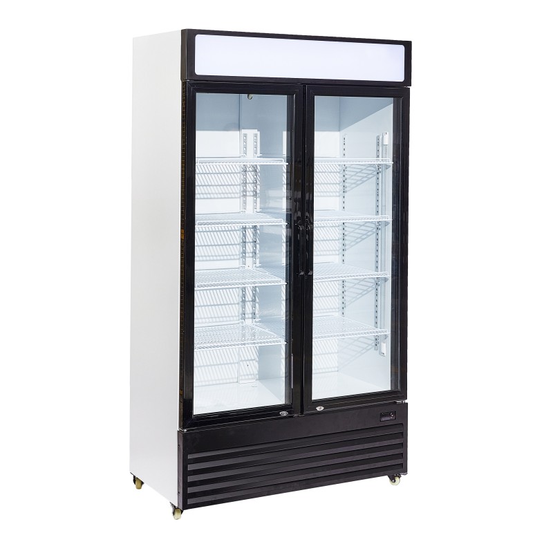 RÉFRIGÉRATEUR 2 PORTES EN VERRE BEZ-750 GD 7455.1390 COMBISTEEL RÉFRIGÉRATEUR 2 PORTES EN VERRE BEZ-750 GD 7455.1390 COMBISTEEL