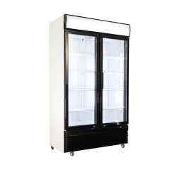 RÉFRIGÉRATEUR 2 PORTES EN VERRE BEZ-780 GD 7455.1392 COMBISTEEL