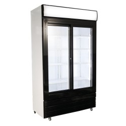 RÉFRIGÉRATEUR AVEC PORTES COULISSANTES EN VERRES BEZ-780 SL 7455.1396 COMBISTEEL