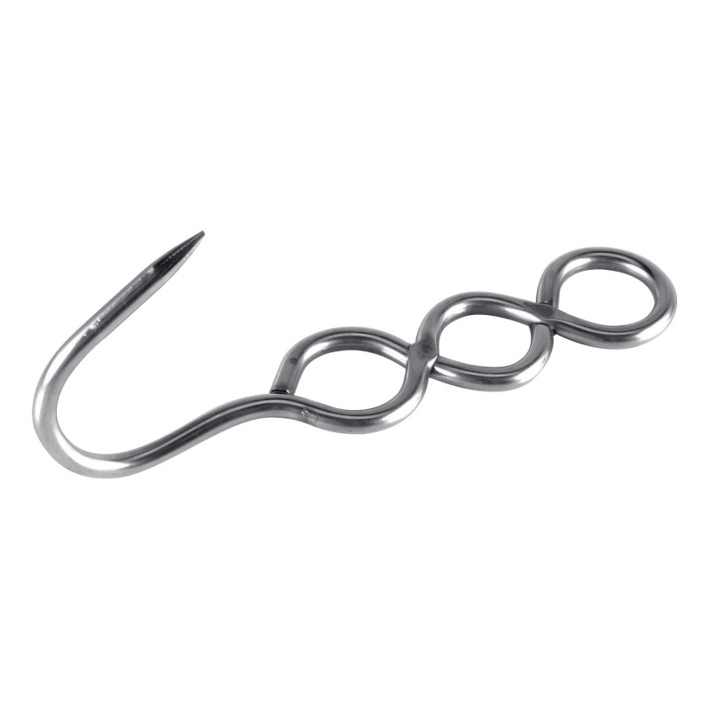 CROCHET EN ACIER INOX 304 POLI CROISE 3 TROUS 03109 L2G CROCHET EN ACIER INOX 304 POLI CROISE 3 TROUS 03109 L2G