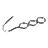 CROCHET EN ACIER INOX 304 POLI CROISE 3 TROUS 03109 L2G