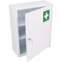 ARMOIRE A PHARMACIE 1 PORTE EN METAL PEINTURE 107001 L2G