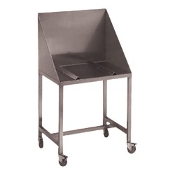 TABLE A NAPPER INOX 304, 4 ROULETTES D.100 MM 132601 L2G