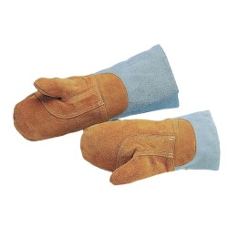 PAIRE DE MOUFLES PROTECTION THERMIQUE, CUIR TRAITÉ 138105 L2G