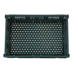 CAISSE VERTE PLIABLE POUR FRUITS ET LEGUMES, PEHD 1600/43 L2G