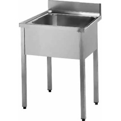 PLONGE LEGUMIERE INOX 304, 1 BAC 800X600X450 MM 16686 L2G