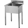 PLONGE LEGUMIERE INOX 304, 1 BAC 800X600X450 MM 16686 L2G