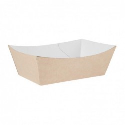 Petites barquettes alimentaires kraft compostables Colpac 124mm CK935 Colpac