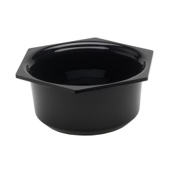 SALADIER ROND HEXAGONAL, 1.5L, PLEXIGLAS NOIR 1818 L2G
