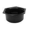 SALADIER ROND HEXAGONAL, 1.5L, PLEXIGLAS NOIR 1818 L2G
