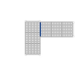 RACCORD D'ANGLE 1 NIVEAU P-465 MM 18522 L2G