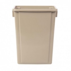 Conteneur de recyclage Nisbets Essentials beige 56L CK960 Jantex