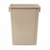 Conteneur de recyclage Nisbets Essentials beige 56L CK960 Jantex