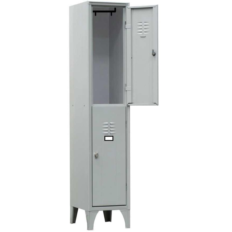 ARMOIRE VESTIAIRE MULTICASES, 1 COLONNE 2 CASES 1C-2CA L2G