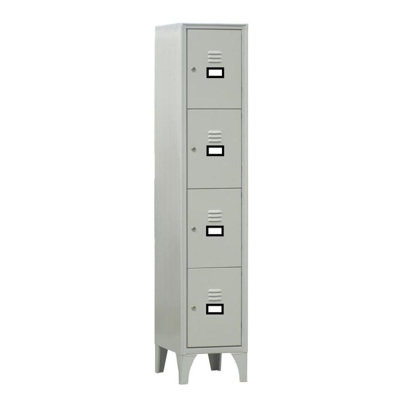 ARMOIRE VESTIAIRE MULTICASES, 1 COLONNE 4 CASES 1C-4CA L2G