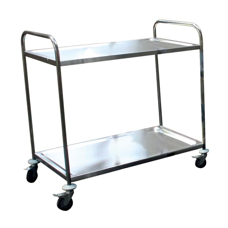 DESSERTE DEMONTABLE INOX 201, 2 NIVEAUX, 4 ROUES 213-4001 L2G DESSERTE DEMONTABLE INOX 201, 2 NIVEAUX, 4 ROUES 213-4001 L2G