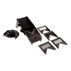 MANDOLINE PLASTIQUE, LAME EN V, COULEUR NOIRE 222614 L2G