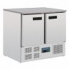 Table réfrigérée positive plan de travail en marbre Polar Série G 2 portes 240L CL108 Polar