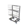 CHARIOT INOX SUPPORT 2 PANIERS A BARQUETTES 24151 L2G