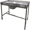 TABLE DE POUSSAGE INOX 304, AVEC GRILLE 25152 L2G