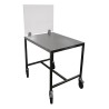 TABLE SUPPORT TRANCHEUR INOX 304 DESSUS EP.15/10 26042 L2G