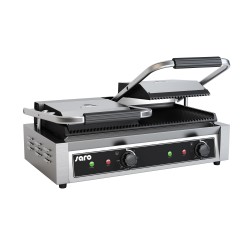 GRILL PANINI DOUBLE RAINURE DESSUS/DESSOUS EN 263709 L2G