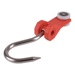 CROCHET A GALETS RENFORCES POUR RAIL ALU, 2650 L2G