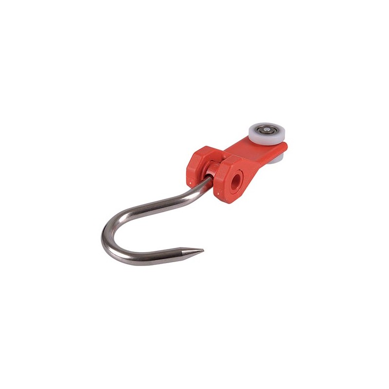 CROCHET A GALETS RENFORCES POUR RAIL ALU, 2650 L2G CROCHET A GALETS RENFORCES POUR RAIL ALU, 2650 L2G