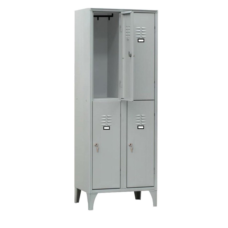 ARMOIRE VESTIAIRE MULTICASES, 2 COLONNES 4 CASES 2C-4CA L2G