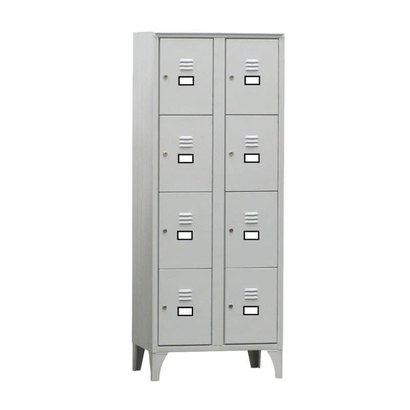 ARMOIRE VESTIAIRE MULTICASES, 2 COLONNES 8 CASES 2C-8CA L2G