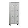 ARMOIRE VESTIAIRE MULTICASES, 2 COLONNES 8 CASES 2C-8CA L2G